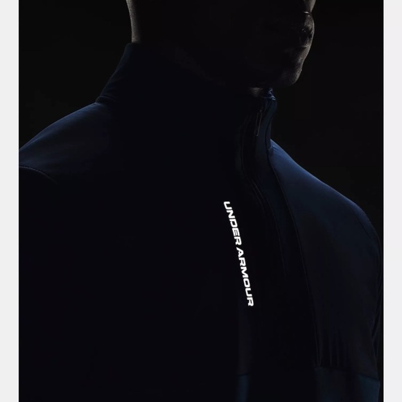 New Under Armour Storm Daytona Men's Half Zip Pullover Golf Top Blue Sz Large - Picture 7 of 13